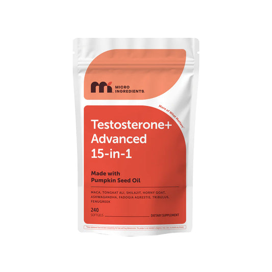 Testosterone+ Advanced 15-in-1 with Pumpkin Seed Oil, 240 Softgels